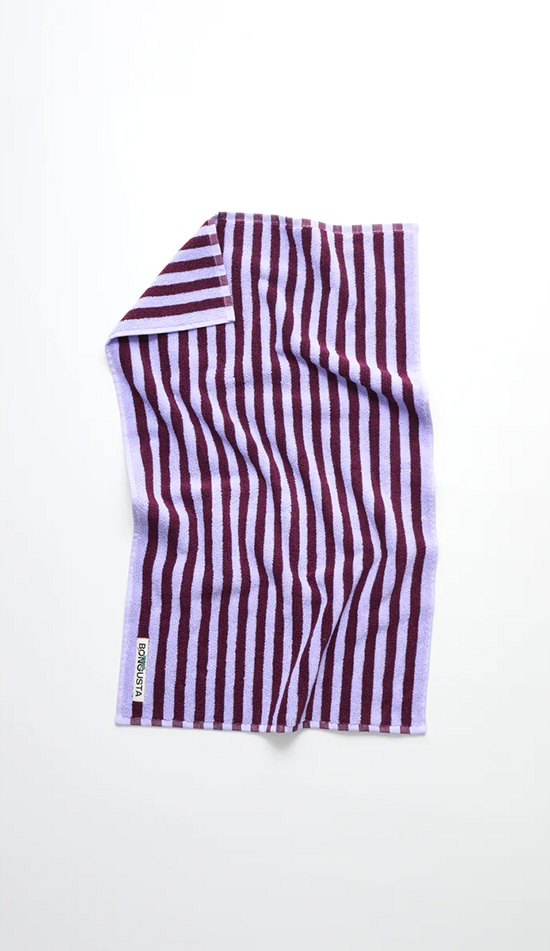 Bongusta Naram pieni kylpypyyhe wine/lavender blue - Image 2